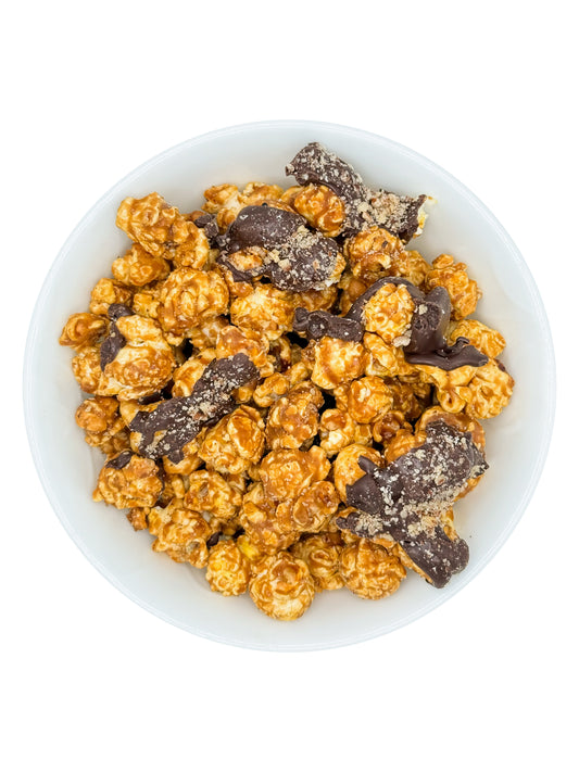 Dark Chocolate Turtle Popcorn