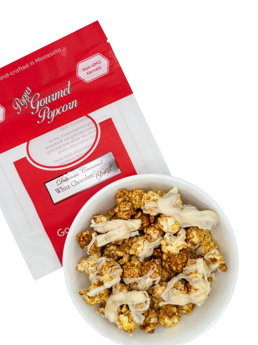 White Chocolate Drizzle Popcorn