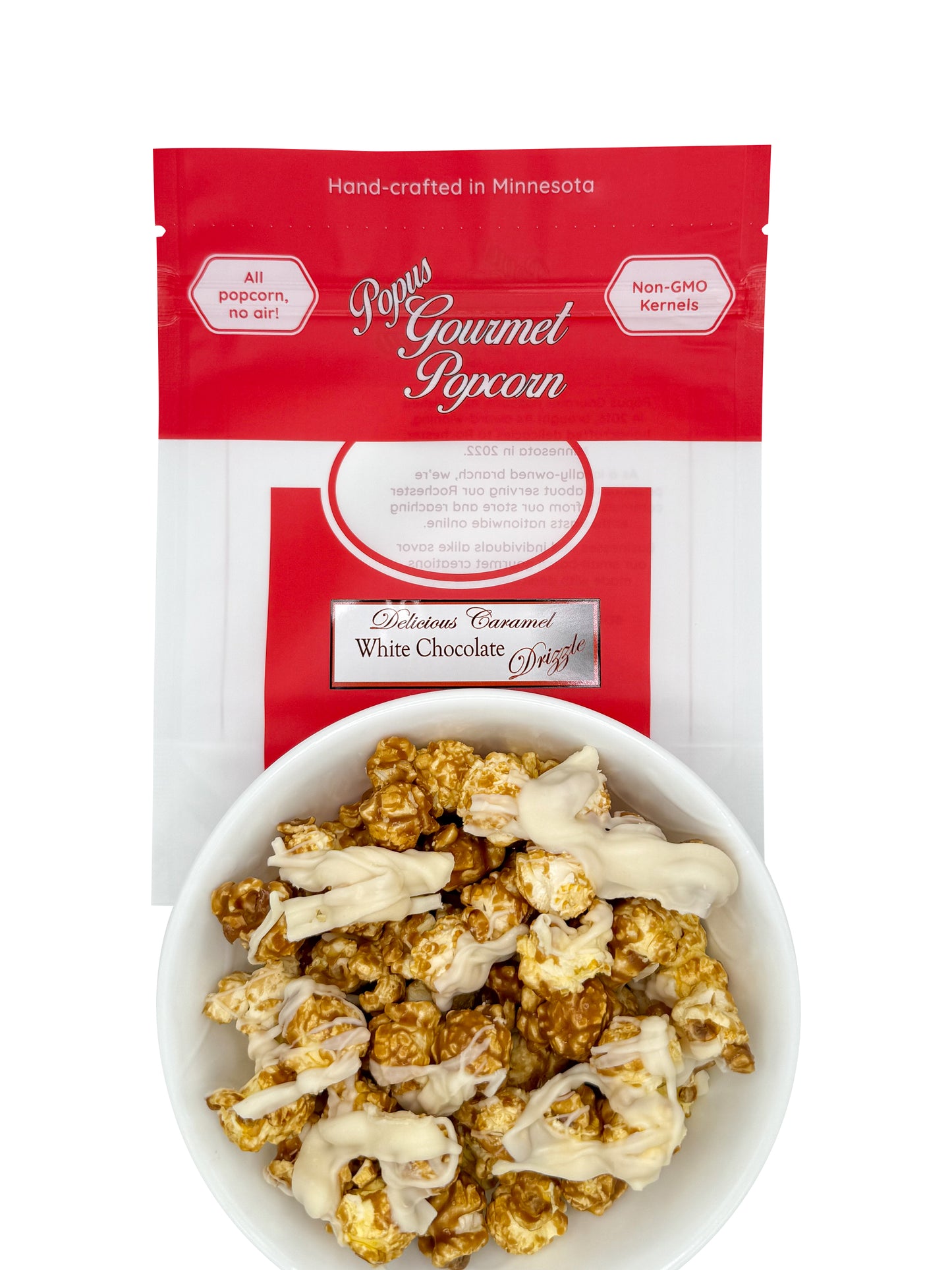 White Chocolate Drizzle Popcorn