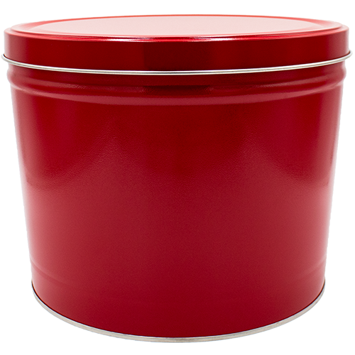 2-gallon red tin