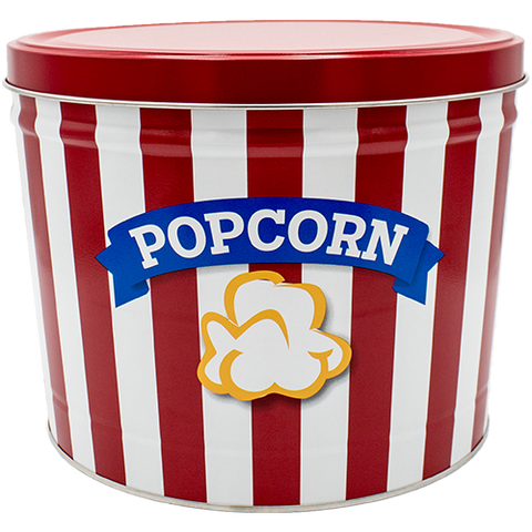 2- gallon Popcorn tin