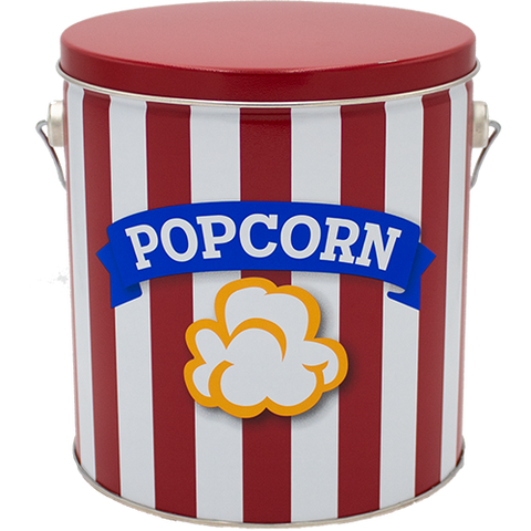 1- gallon Popcorn tin