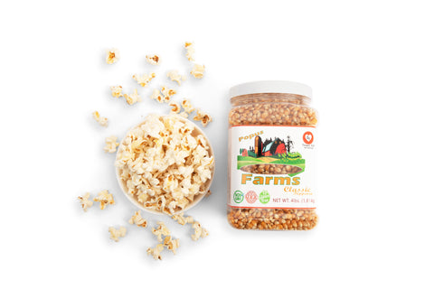 Classic Popcorn by Popus Farms, 4lb or 2lb