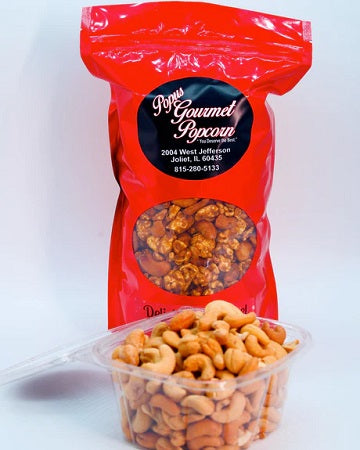 Popus Red Bag - King Size - Caramel and Cashews Mix