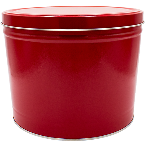2-gallon red tin